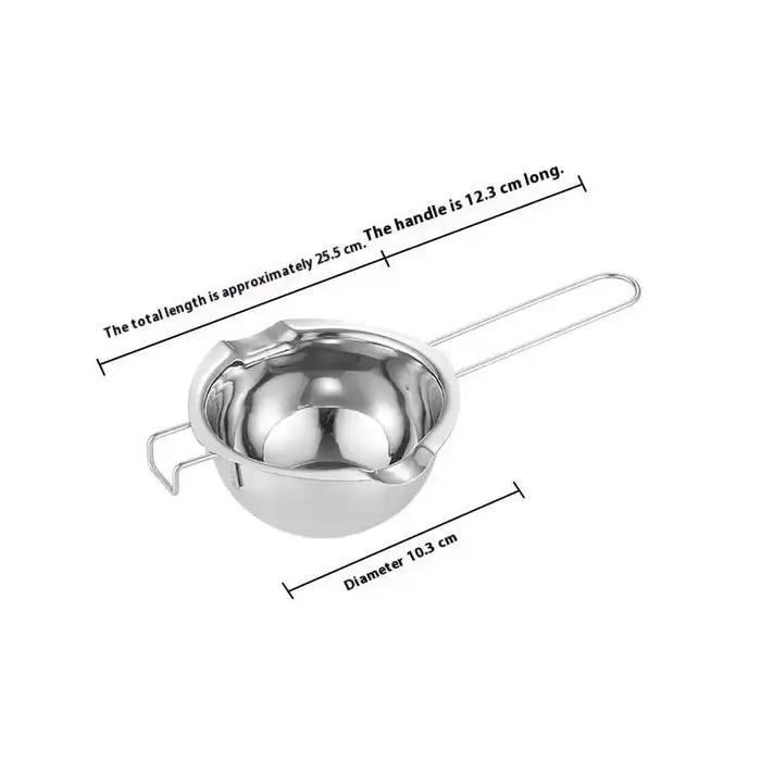Chaudière de fusion de cire de bougie d'acier inoxydable avec la poignée résistante à la chaleur pou