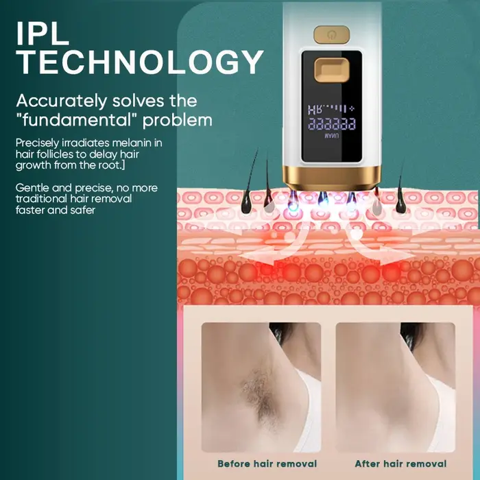Épilateur laser flash pour femmes et hommes
