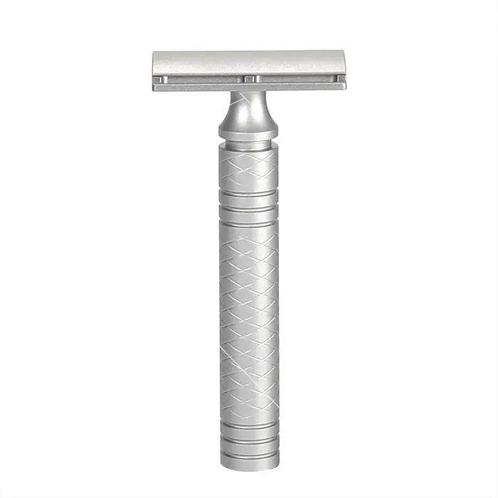 Rasoir léger en alliage d'aluminium à Double tranchant pour hommes, sécurité manuelle CNC, poignée a