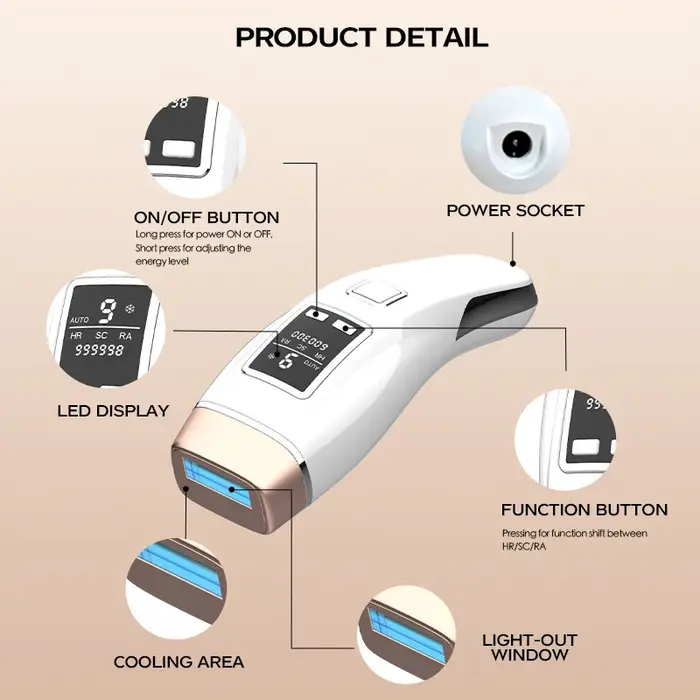 Vancostar-Épilateur laser 4 en 1