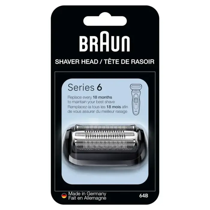 Braun 64B tête de rasoir sensible protection de la peau feuille coupe lame de rasage recharge pour B