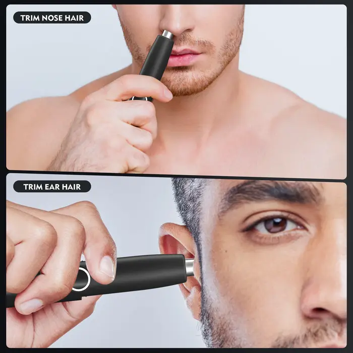 Tondeuse à poils de nez lavable, coupe-poils nasaux, rasoir et épilateur pour poils de nez