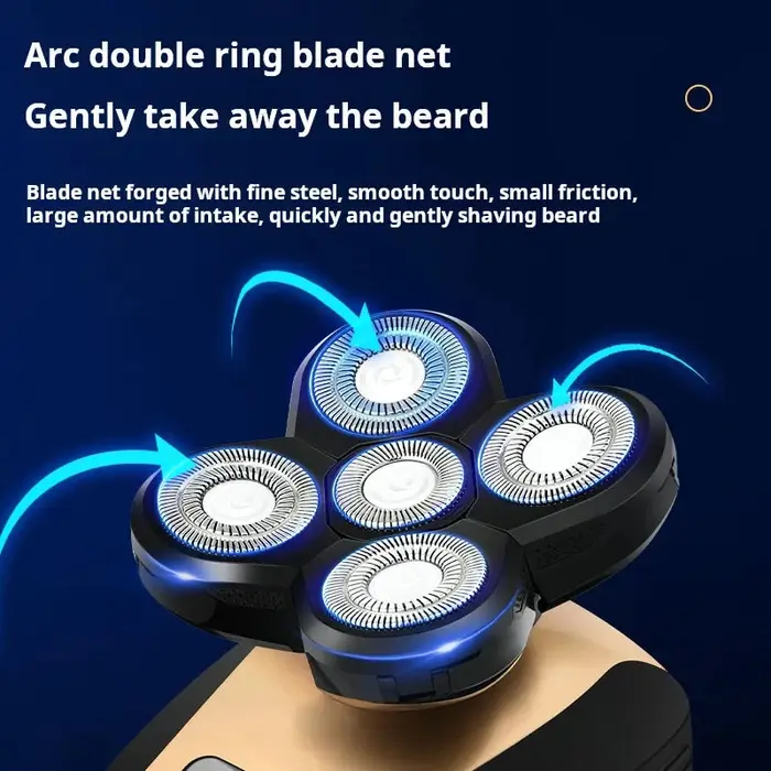 Nouveau modèle rasoir rotatif tondeuse à barbe tondeuse à cheveux visage 5 tête rasoir électrique ra