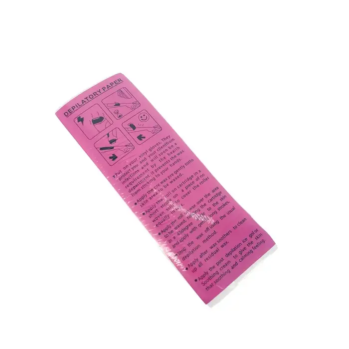 100 pièces épilation non tissé corps tissu cheveux enlever cire rouleaux de papier haute qualité