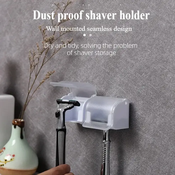 Boîte de support de rasoir anti-poussière