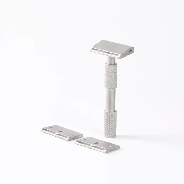 Rasoir de sécurité YAQI 2026 Aileron GEM Blade - Rasoir traditionnel à 3 plaques pour un rasage liss
