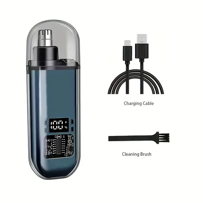Tondeuse à poils de nez Rechargeable, Mini épilateur Portable avec affichage numérique de la Charge