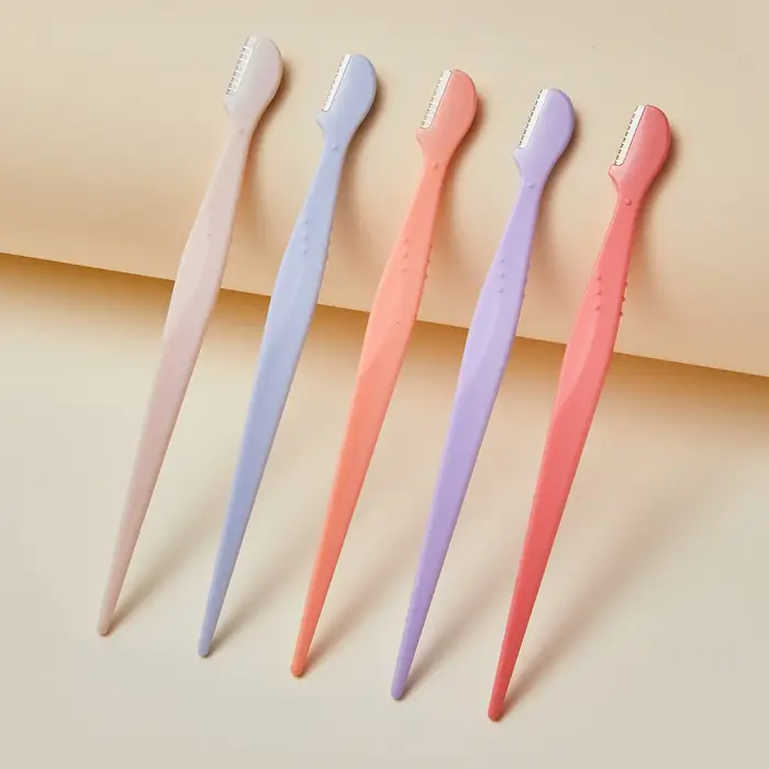 2/35 pièces Lames de rasoir portables pour sourcils et visage