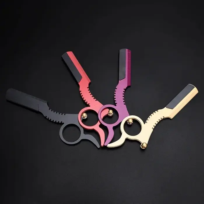 Outil de rasage de coupe de cheveux de rasoir de barbier manuel-lames