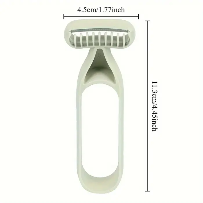 Épilateur manuel à lame en acier inoxydable - Rasoir miniature portable pour les aisselles et le corps