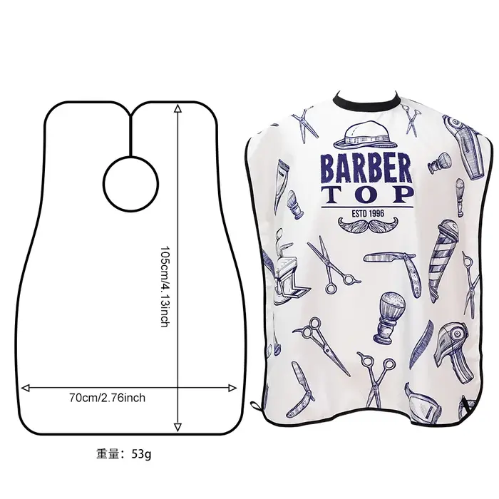 Barbertop mâle barbe rasage tablier soin cheveux propres adulte bavoirs porte-rasoir salle de bain organisateur cadeau pour homme