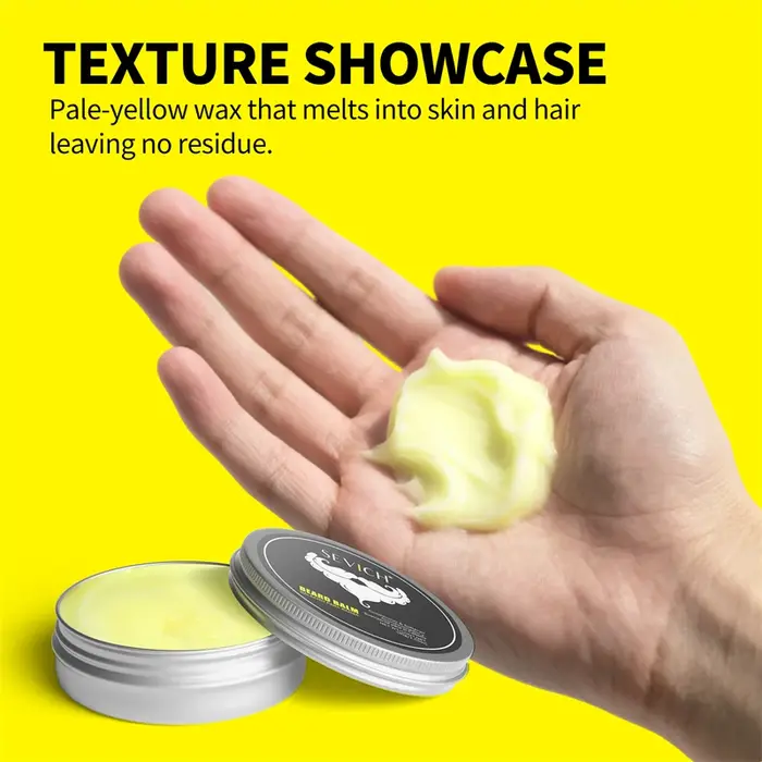 Baume à barbe pour homme, non gras, rafraîchissant, crème lissante pour barbe, soin naturel longue durée pour l'entretien et le coiffage de la barbe