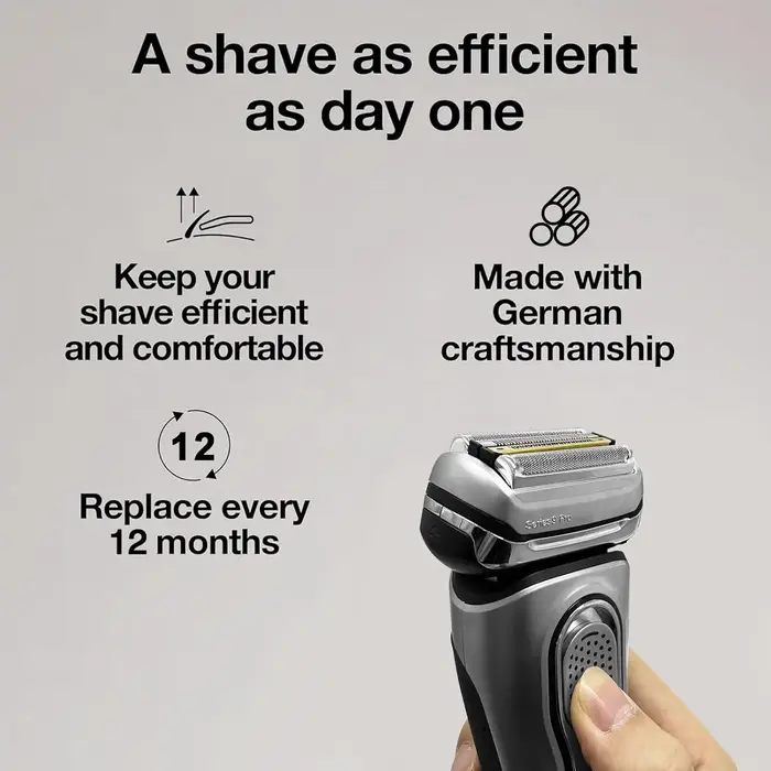 Nouvelle tête de remplacement série 94M compatible avec les rasoirs électriques Braun