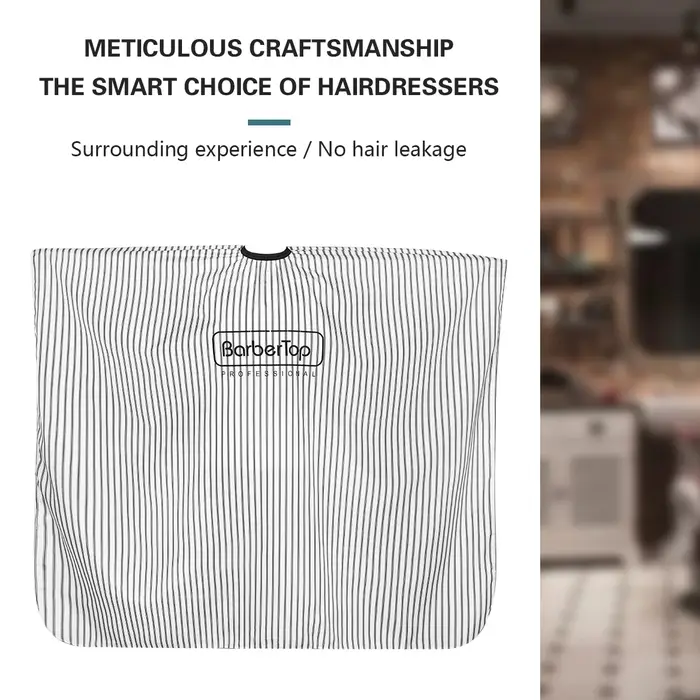 Barbertop – tablier en tissu pour coupe de cheveux