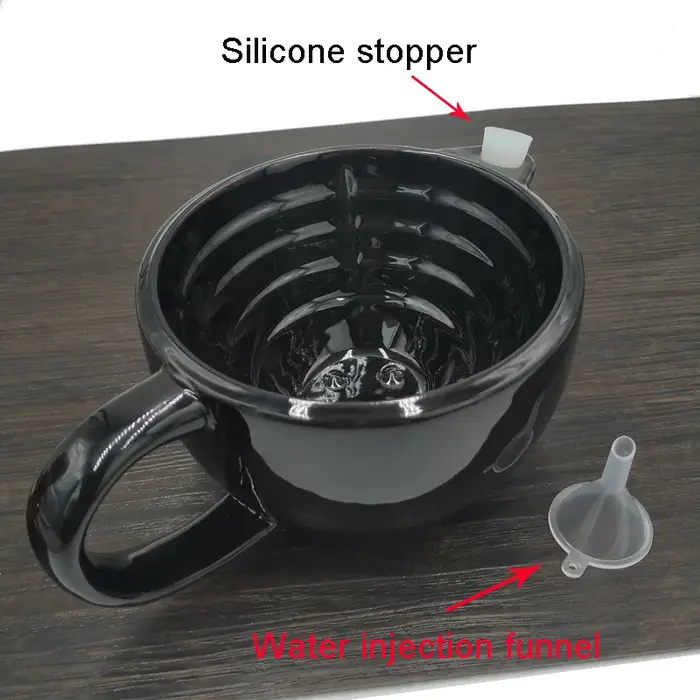 Dscosmetic Tasse à raser en poterie artisanale de grande taille