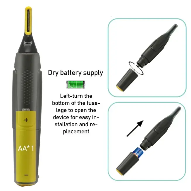 Mini rasoir multifonctionnel pour hommes, pour enlever les poils du nez, portable, rasage multifonct