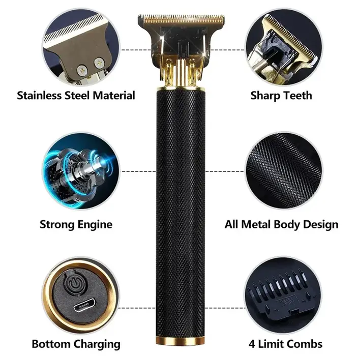 Tondeuse à cheveux professionnelle T9 pour hommes