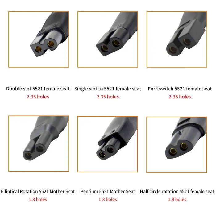 Cordon d'alimentation pour toutes sortes de rasoirs électriques, 6/78 pièces, chargeur de remplacement 5V, câble adaptateur USB, convertisseur DC