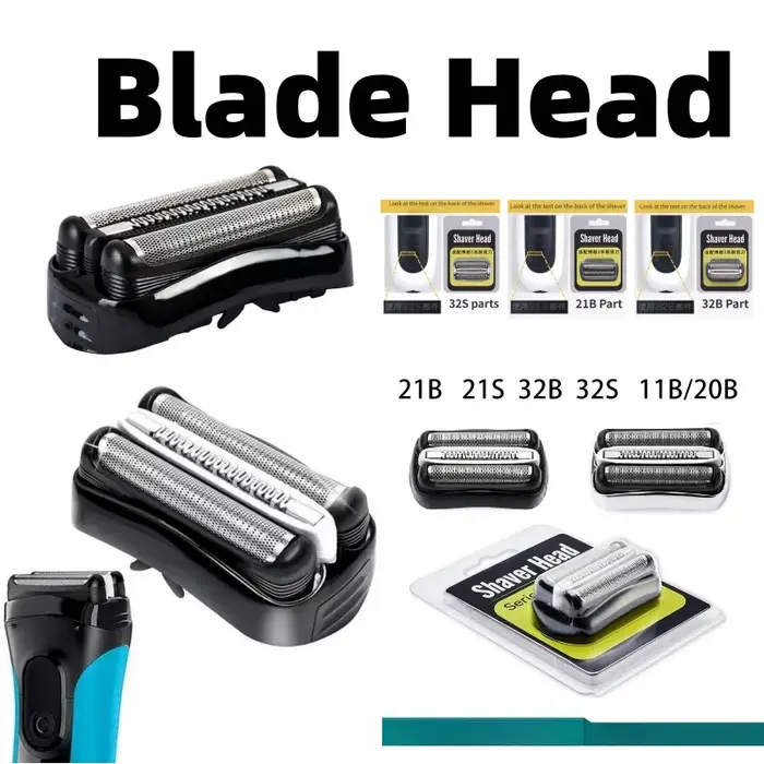 215 lames 21B et 32B : compatible avec les rasoirs Braun 300s, 1s, 33010s, 320, 3000s, 3010s, 3040, 350cc