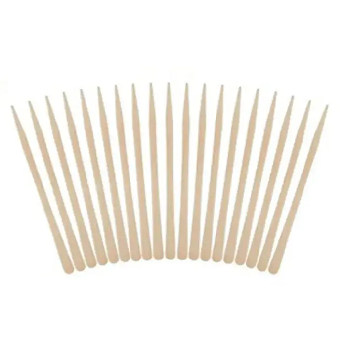 100 pièces jetable en bois cire bâton cire haricot essuyage cire outil jetable épilation beauté essu