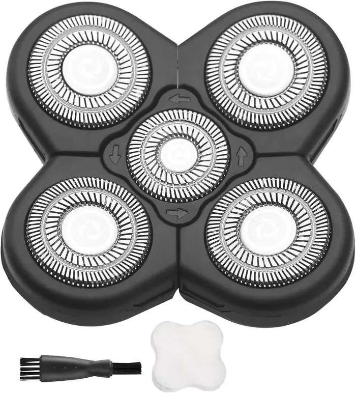 Tête rotative à 5 lames pour rasoir électrique 5D pour homme, têtes de rechange pour rasoir électriq