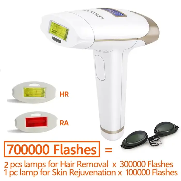 Épilateur laser Lescolton 2-en-1 pour l'épilation et le rajeunissement