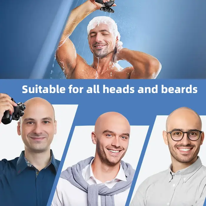 Rasoir électrique 6 en 1 pour hommes chauve