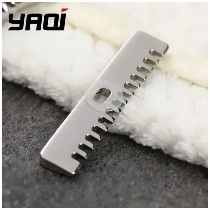 Rasoir de sécurité Romulus Open Comb YAQI, acier inoxydable 316 poli, lame AC à simple tranchant, rasage pour hommes