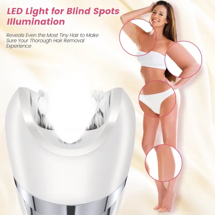 Épilateur portable rechargeable 6 en 1 pour femmes