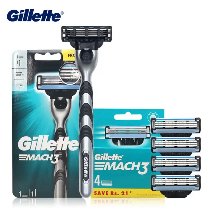 Original Gillette Mach 3 lames de rasoir Manul