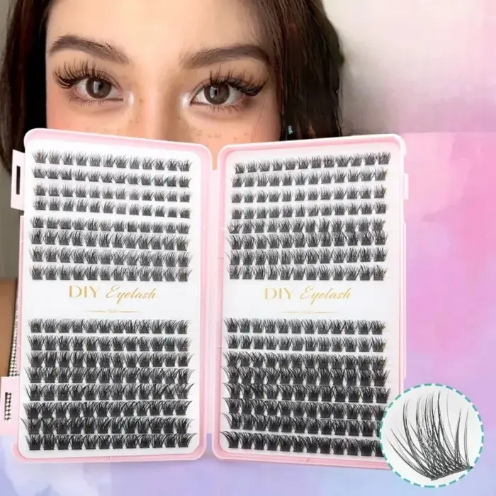Kit d'extension de cils 384 pièces - Kits de cils individuels