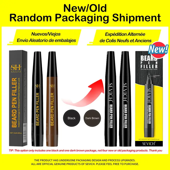 Stylo de remplissage de barbe étanche pour hommes