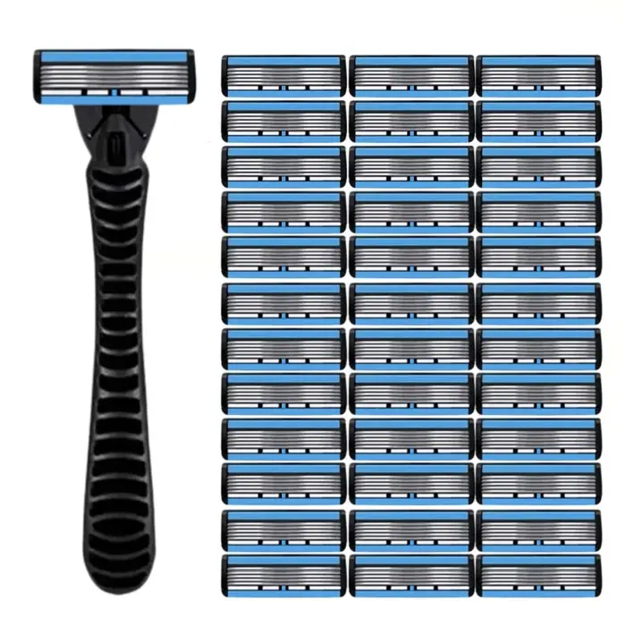 Rasoir de sécurité manuel pour homme 1 manche + 3/6/18 lames