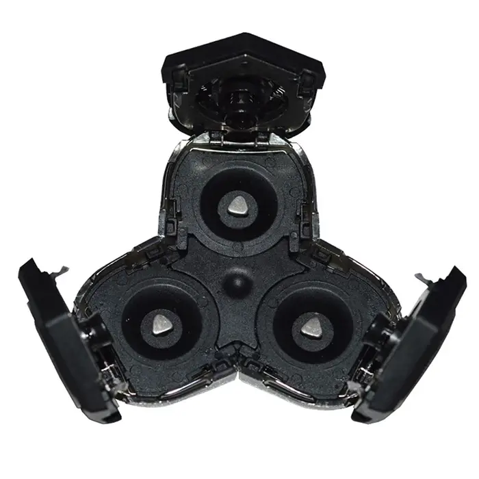Tête de rasoir électrique rotative à 3 couteaux