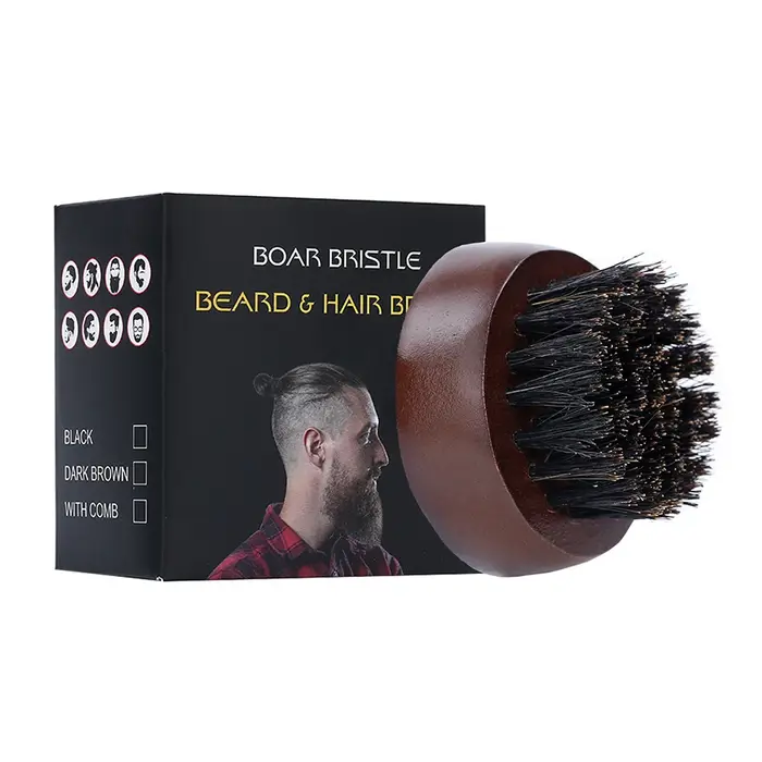 Brosse à barbe ronde pour hommes