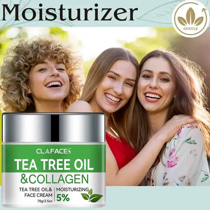 CLAFACES Crème pour le visage à l'huile d'arbre à thé Anti-âge et élimination des taches de rousseur