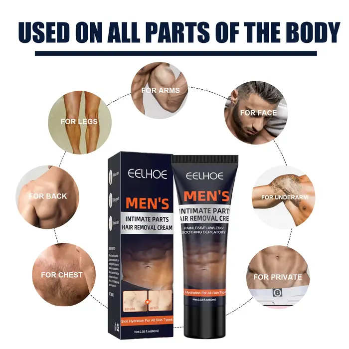 Crème d'épilation pour hommes