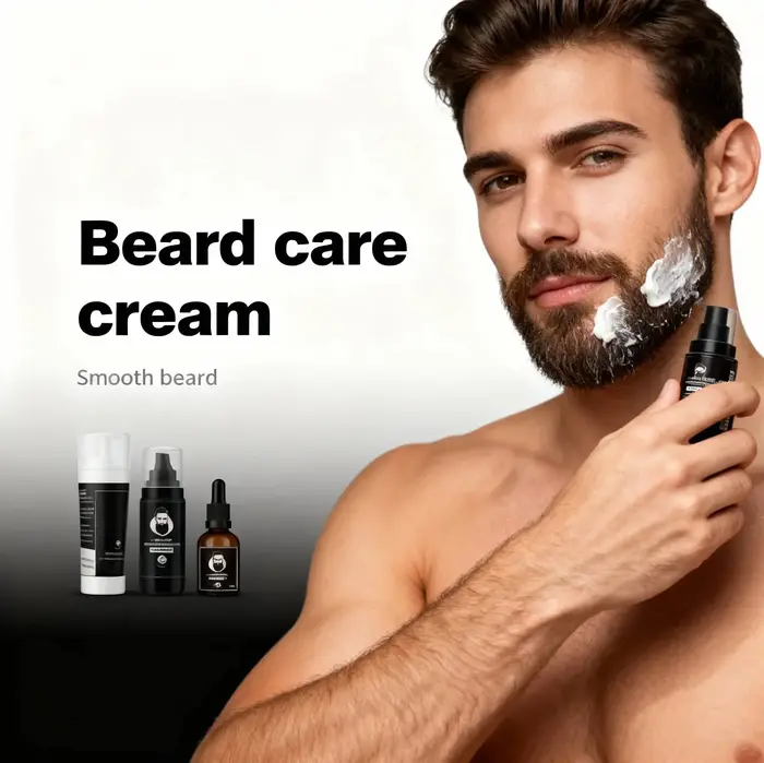 Baume à barbe quotidien pour hommes – adoucisseur nourrissant doux, réparateur hydratant pour barbe 