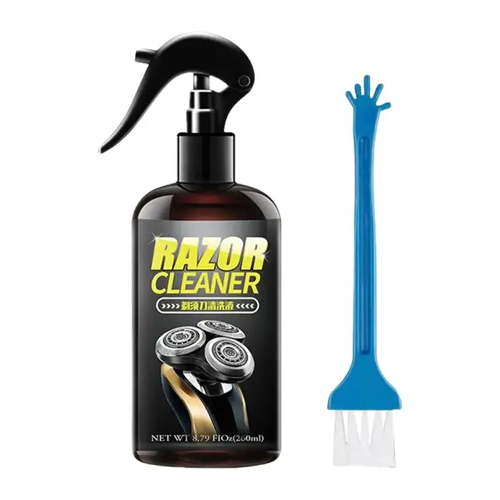 Solution de nettoyage pour rasoir électrique, 260ml, Spray nettoyant sans odeur, finition Non grasse