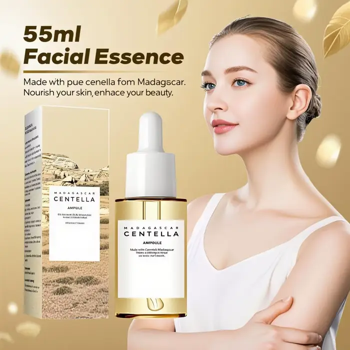 Sérum éclaircissant Centella Asiatica : calme l'irritation, réduit les défauts, équilibre les sébum et diminue les marques sombres pour une peau claire.