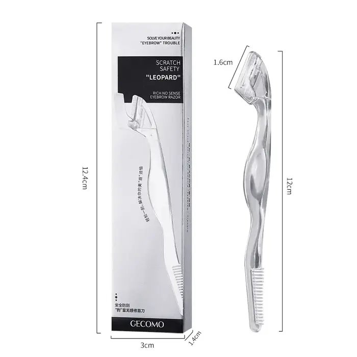 EyebloggTrimmer-Rasoir portable à double tête pour hommes et femmes, design pour les poils du visage