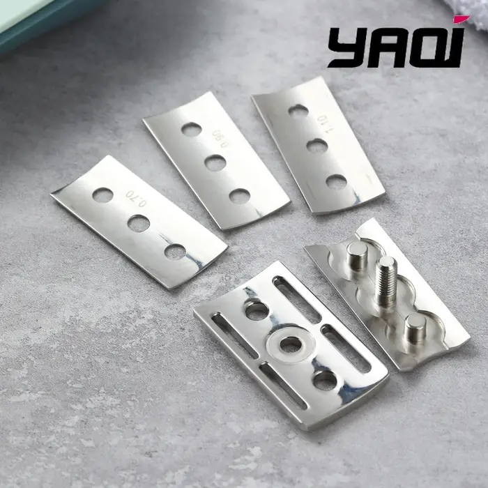 Tête de rasoir de sécurité YAQI Trifecta 2026 réglable en acier inoxydable 316 poli, pour collection, avec différentes espaces entre les lames