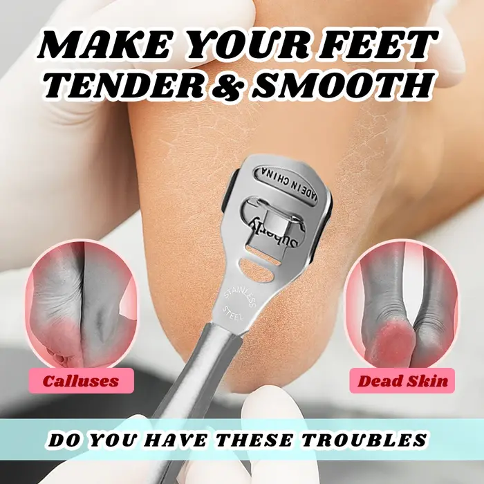 Rasoir pour les pieds, dissolvant de callosités