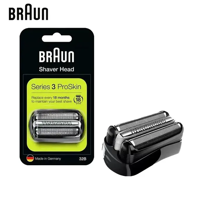 Tête de rasoir Braun 32B, pièce de rechange pour rasoir électrique Braun série 3 3000s 3010s 3040s 3