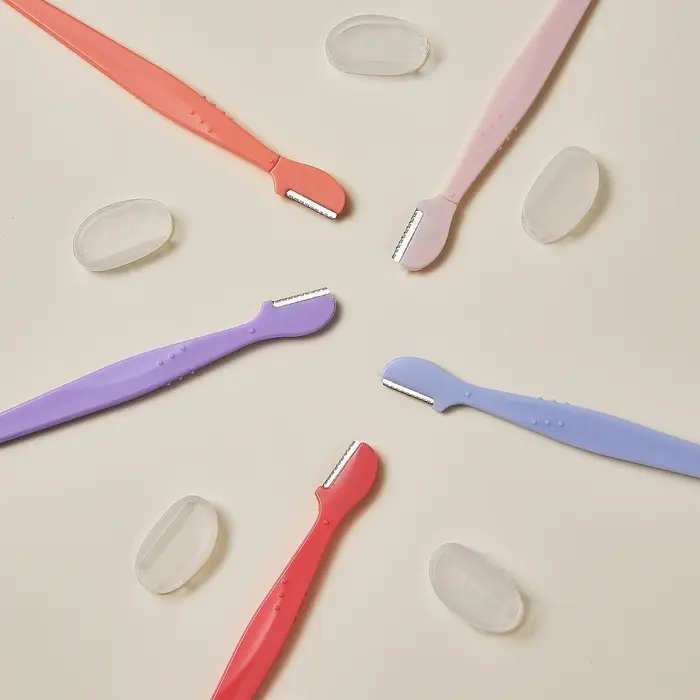 2/35 pièces Lames de rasoir portables pour sourcils et visage
