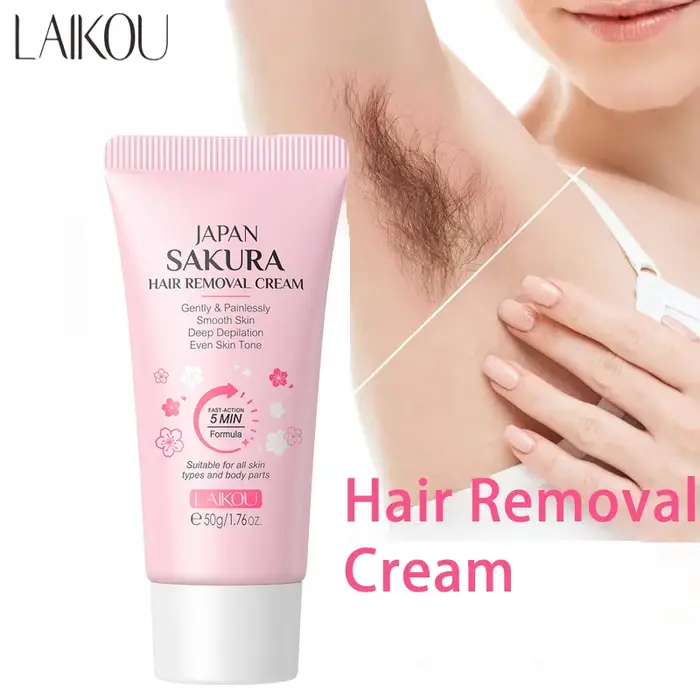 Crème dépilatoire hydratante pour le corps