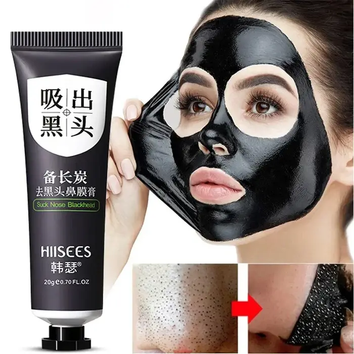 Masque dissolvant de points noirs pour le visage, rétrécit les Pores, acné, crème d'élimination des