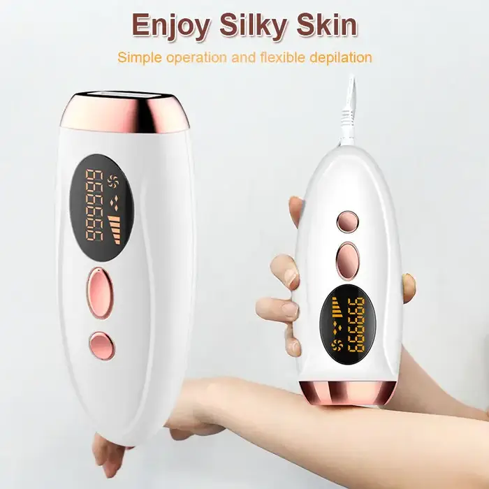 Épilateur laser indolore, épilation en continu, visage, bras, jambes, ligne de bikini, indolore et efficace, IPL, 999999 flashs