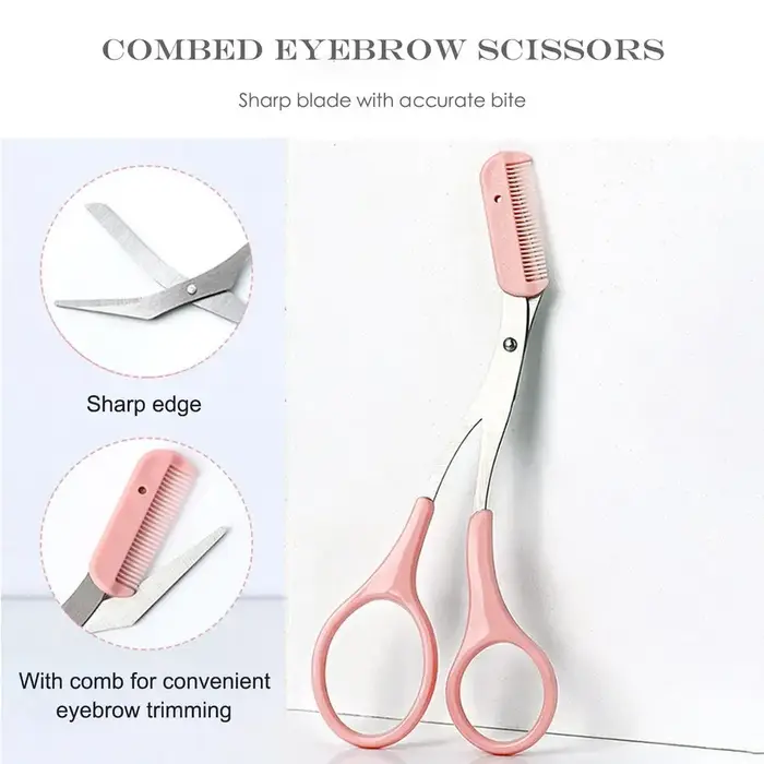 Rasoir à sourcils ciseaux sûr anti-rayures tondeuse pour débutants