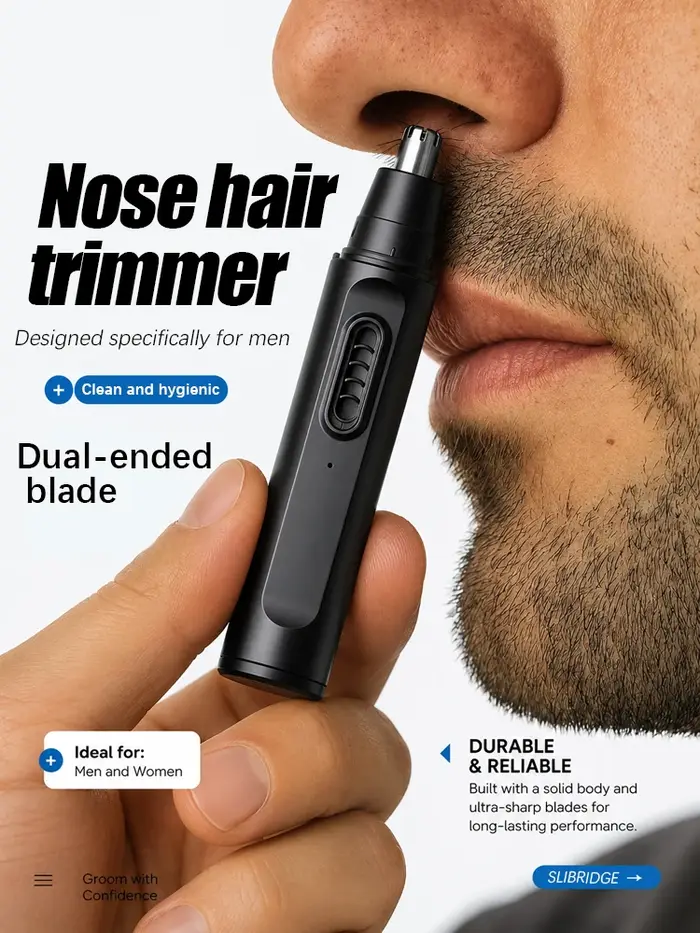Tondeuse à poils de nez et d'oreilles pour l'élimination
